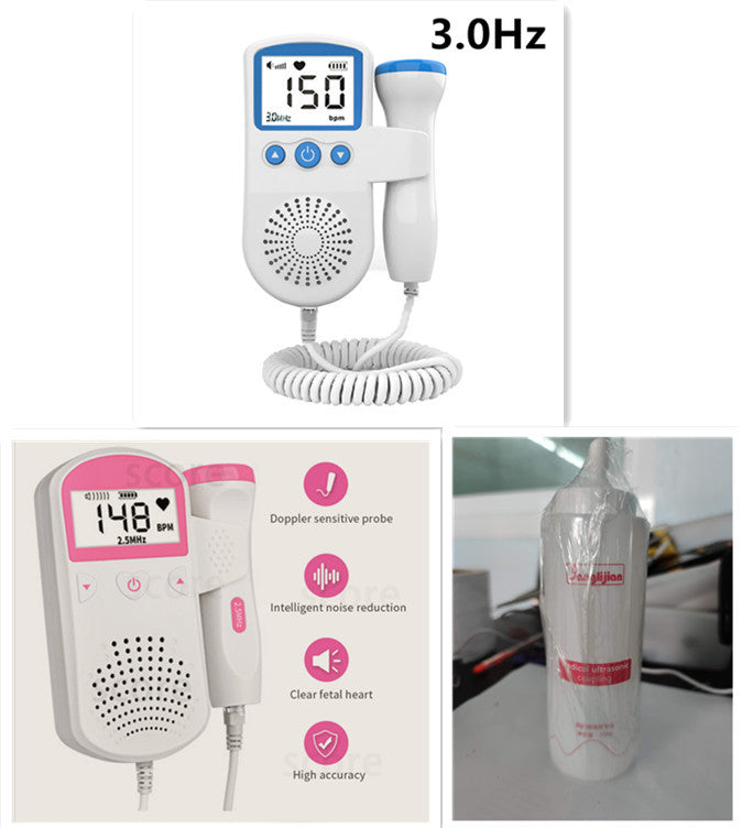 Fetal Heart Rate Monitor Home Pregnancy Baby Fetal Sound Heart Rate Detector - Nyaabs