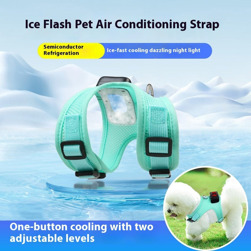 Pets Dog Vest Chest Strap Harness Air Conditioner Cooling And Breathable With Air Conditioner Pet Products - Nyaabs