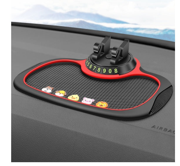 Non-Slip Car Phone Pad For 4-in-1 Car Parking Number Card Anti-Slip Mat Auto Phone Holder Sticky Anti Slide Dash Phone Mount - Nyaabs