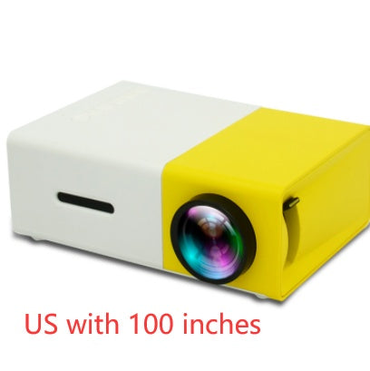 Portable Projector 3D Hd Led Home Theater Cinema HDMI-compatible Usb Audio Projector Yg300 Mini Projector - Nyaabs