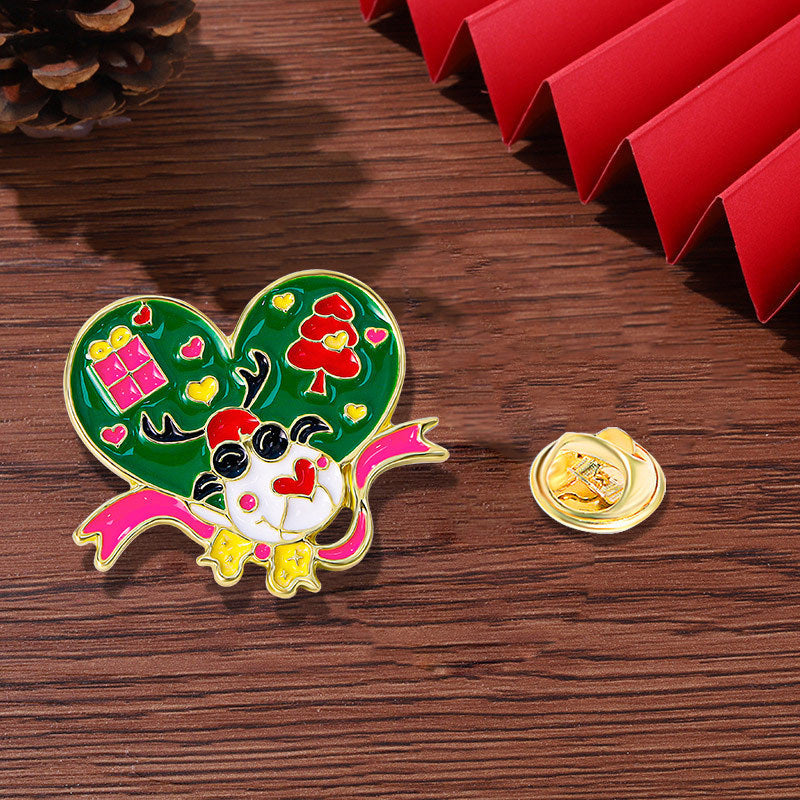 Cartoon Christmas Brooch For Men And Women - Nyaabs