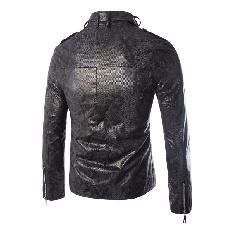 Men's Sports Wear Leather Coats - Nyaabs