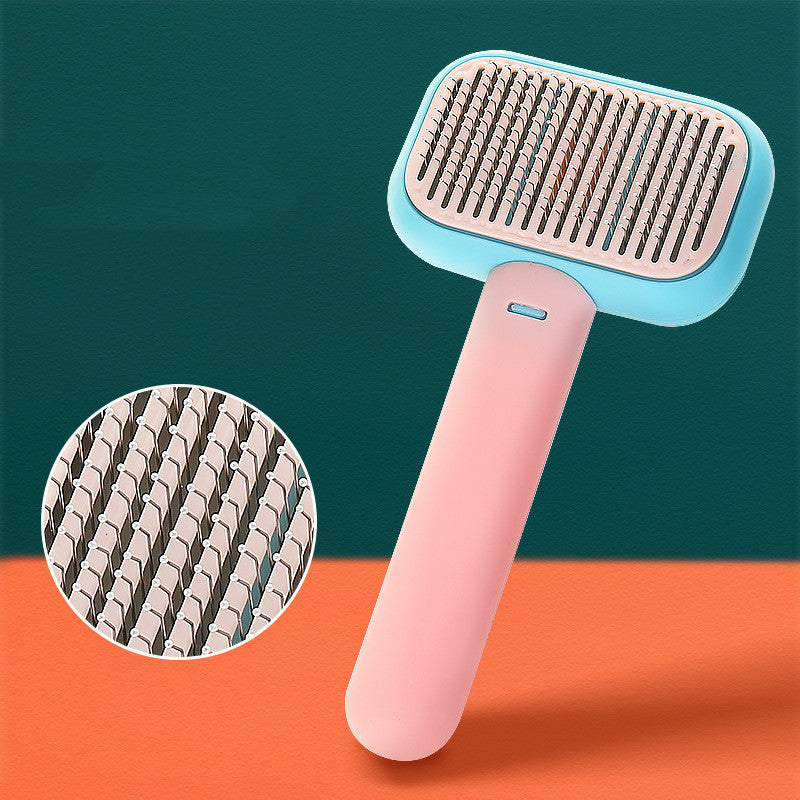 New Pet Cat Dog Hair Brush Hair Massage Comb Open-Knot Brush Grooming Cleaning Tool Stainless Steel Comb nyaabs.com