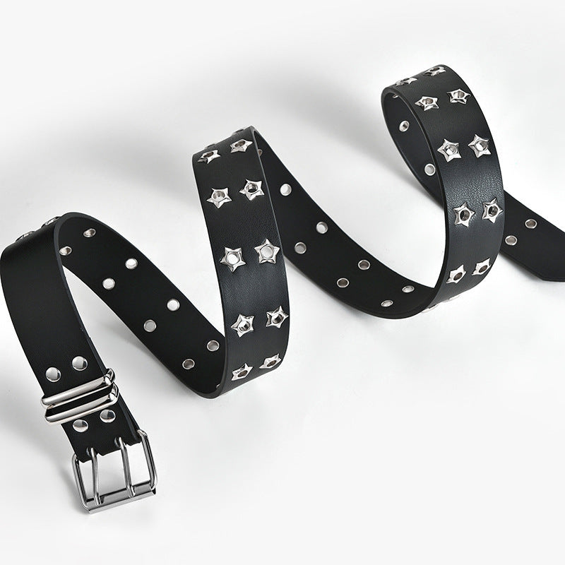 Women's Fashion Stars Decorative Double-row Belts - Nyaabs