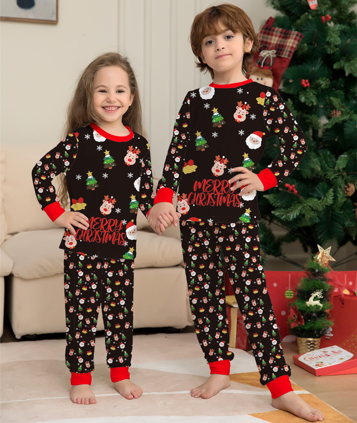 Family Christmas Matching Pajamas Set Christmas Pajamas For Family Christmas PJS Xmas Sleepwear - Nyaabs