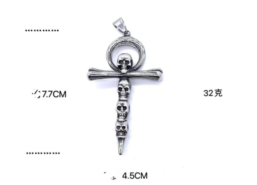 Cross Skull Pendants For Men And Women - Nyaabs