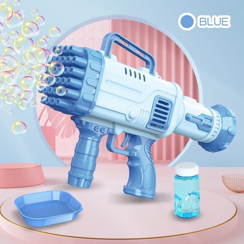 32 Holes Bazooka Bubble Machine Electric Children's Toy Gatling Bubble Gun Automatic Porous - Nyaabs