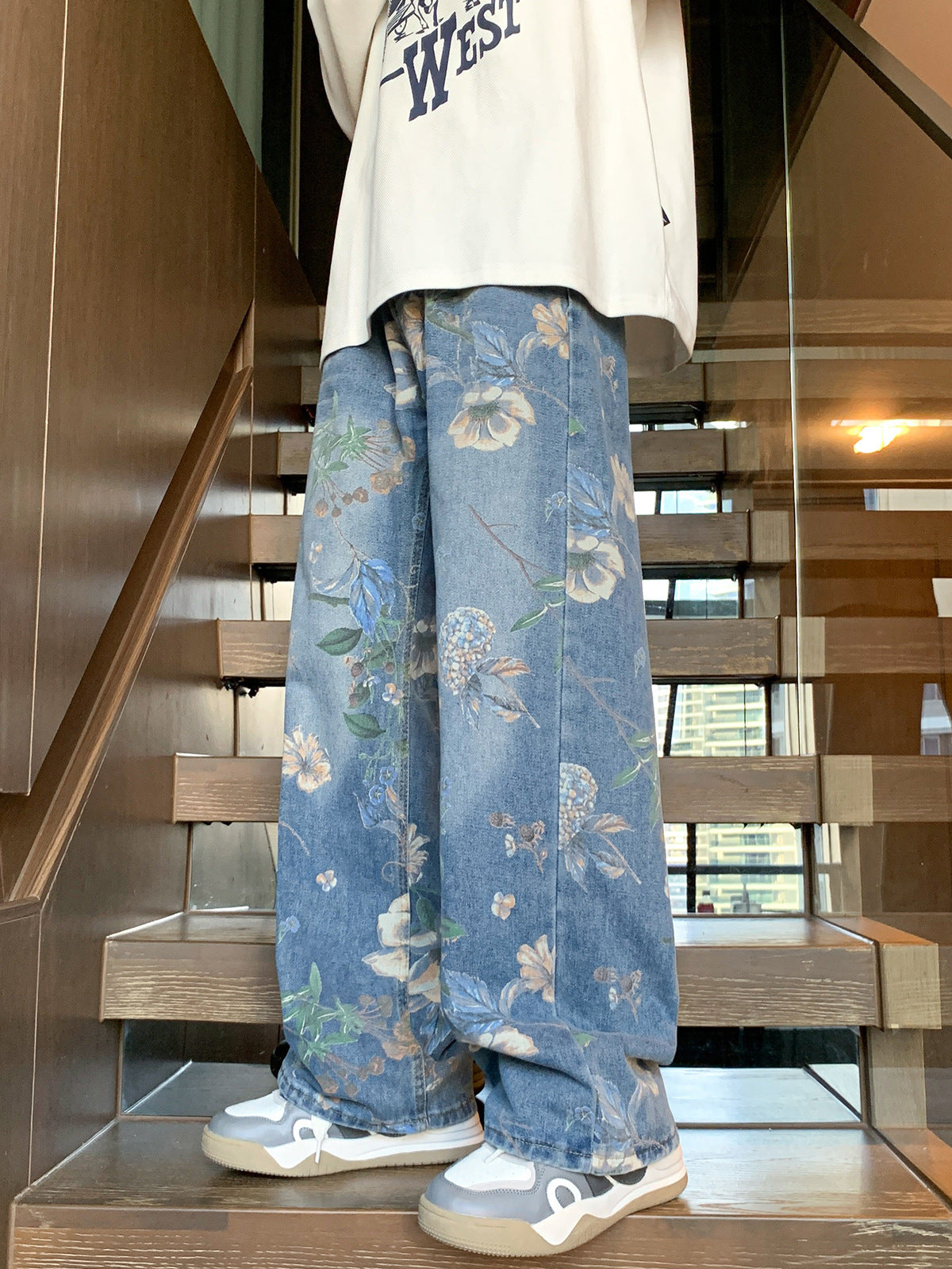 Loose All-matching Design Sense Mop Wide Leg Pants - Nyaabs