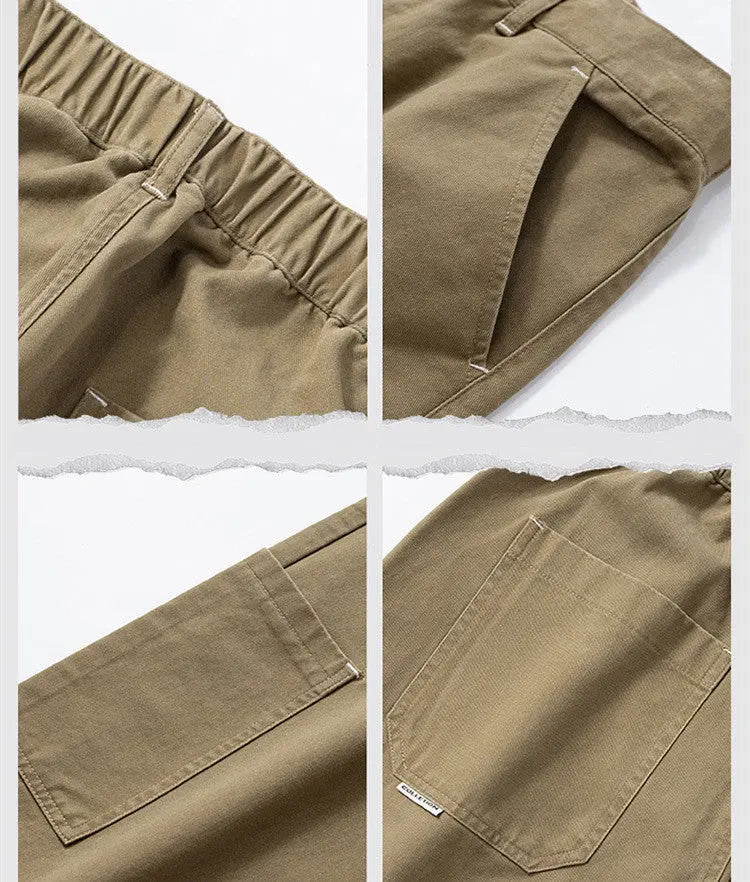 Men's Casual Working Pants Loose Cotton - Nyaabs