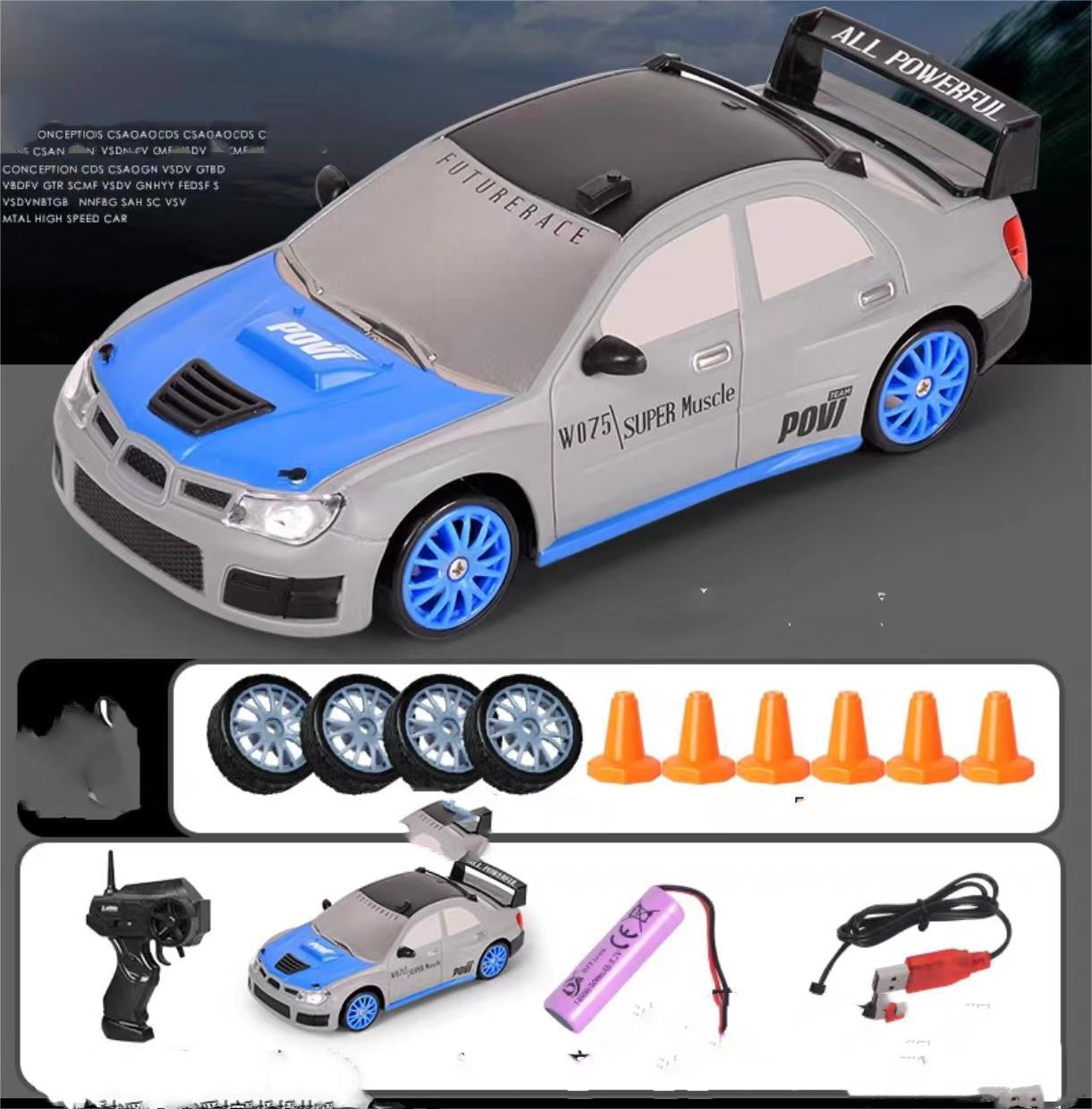 2.4G Drift Rc Car 4WD RC Drift Car Toy Remote Control GTR Model AE86 Vehicle Car RC Racing Car Toy For Children Christmas Gifts - Nyaabs