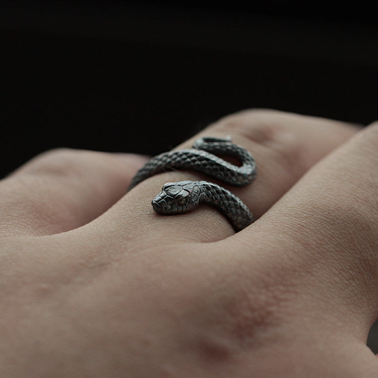 Snake Ring Twelve Zodiac Snake Handmade Men - Nyaabs