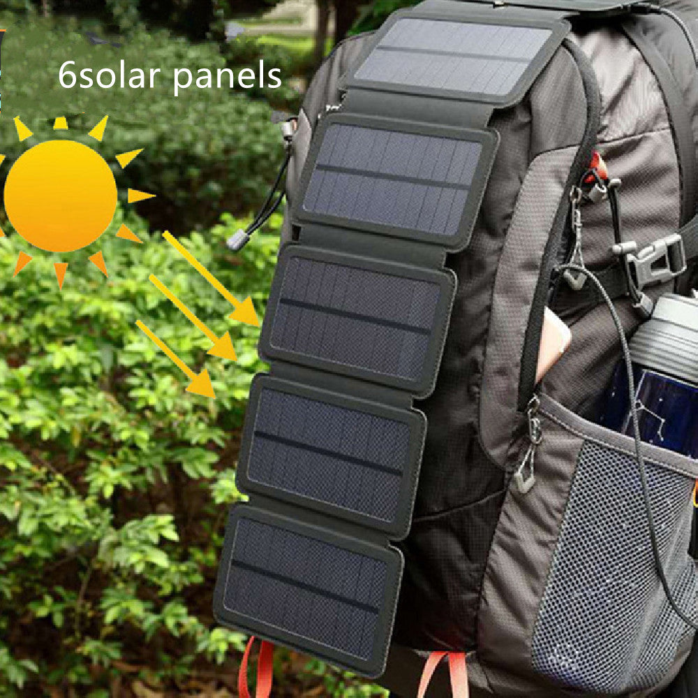 Outdoor Folding Solar Panel Charger Portable 5V 2.1A USB Output Devices Camp Hiking Backpack Travel Power Supply For Smartphones nyaabs.com