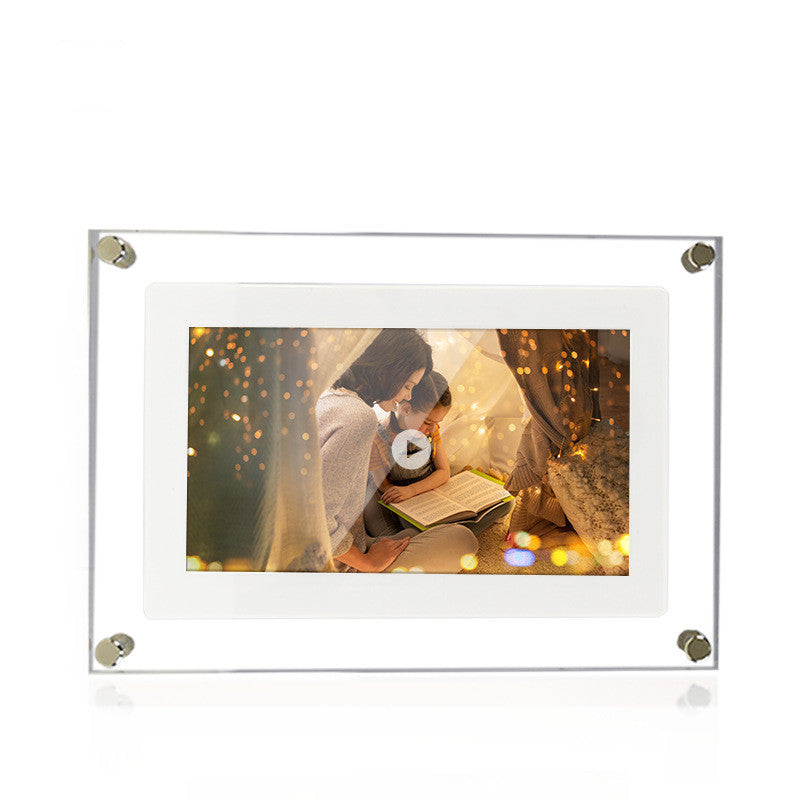 Digital Picture Frame Acrylic Video Player Digital Photo Frame Vertical Display With 1GB And Battery Type C Video Frame Gift For Loved - Nyaabs