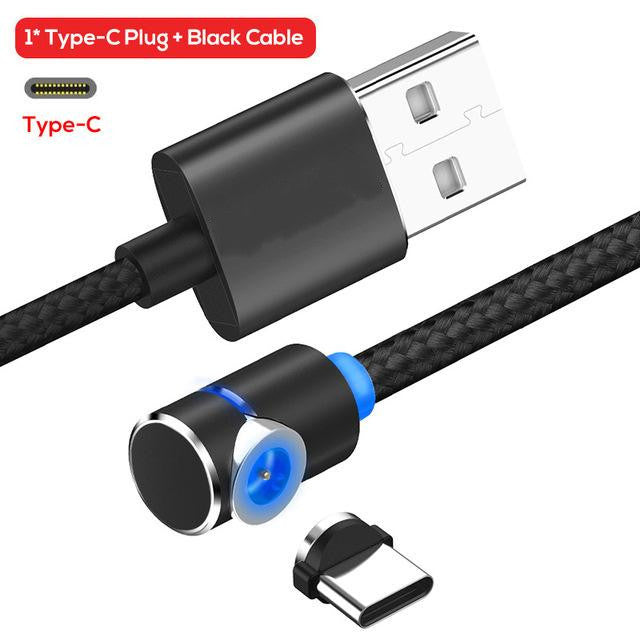 Magnetic Cable Micro Usb Cable 360 Degree Rotate Magnetic Charge Phone Charging Cord Wire - Nyaabs