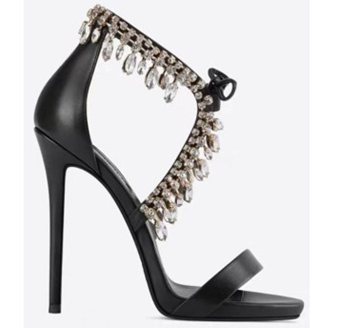 Stiletto Heel Rhinestone Simple Women's Shoes nyaabs.com