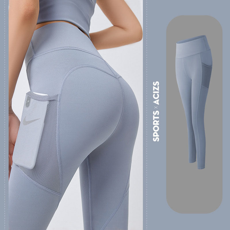 Yoga Pants Women With Pocket Leggings Sport Girl Gym Leggings Women Tummy Control Jogging Tights Female Fitness Pants - Nyaabs