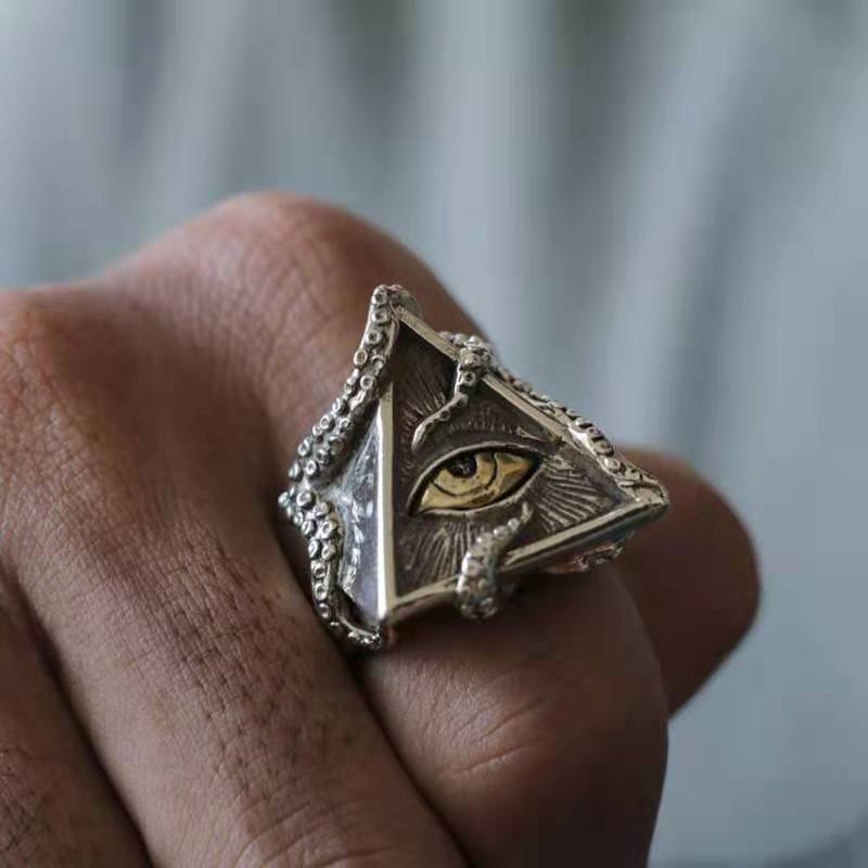 Creative Hip-hop Triangle Ring Domineering Men - Nyaabs