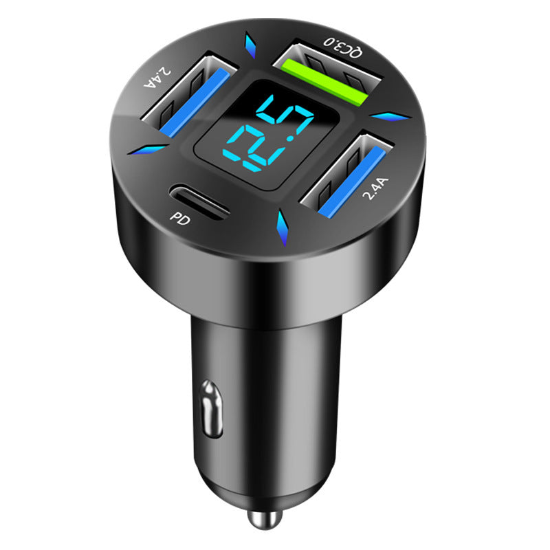 Four-port Car Charger 4USB Car Charger - Nyaabs