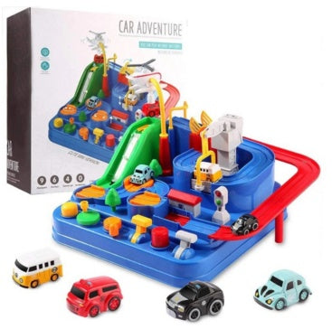 Cars Pass Through Big Adventure Parking Lot Rail Car Toy Car Track Kids Toy - Nyaabs