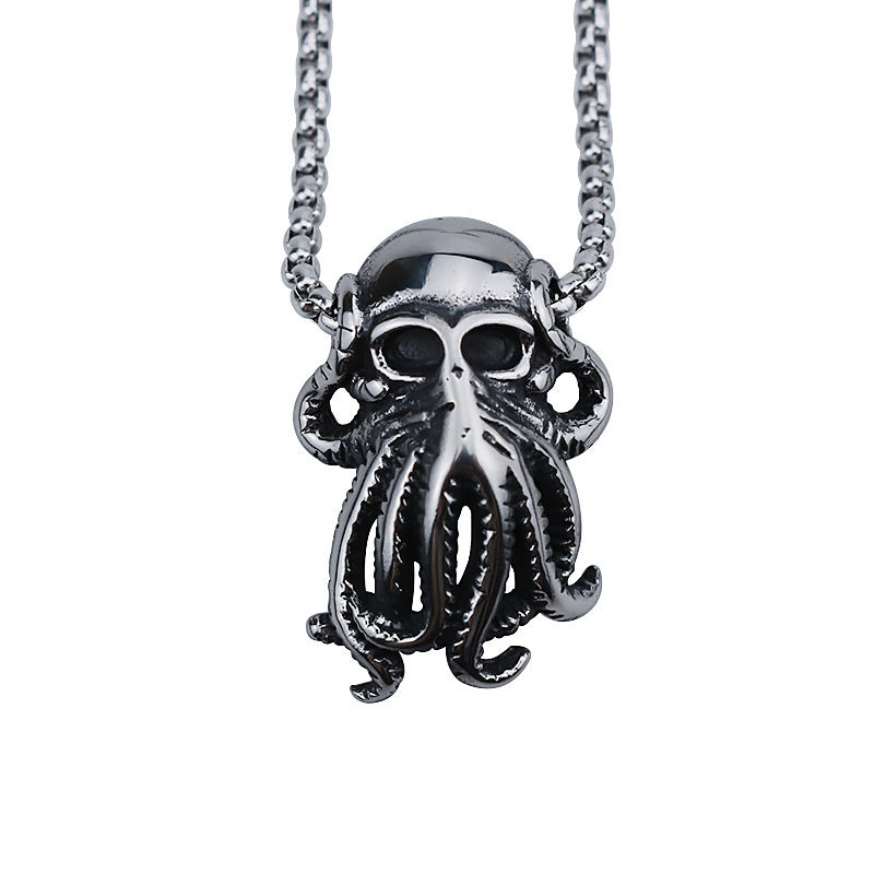 Animal Octopus Men Stainless Steel Pendant - Nyaabs