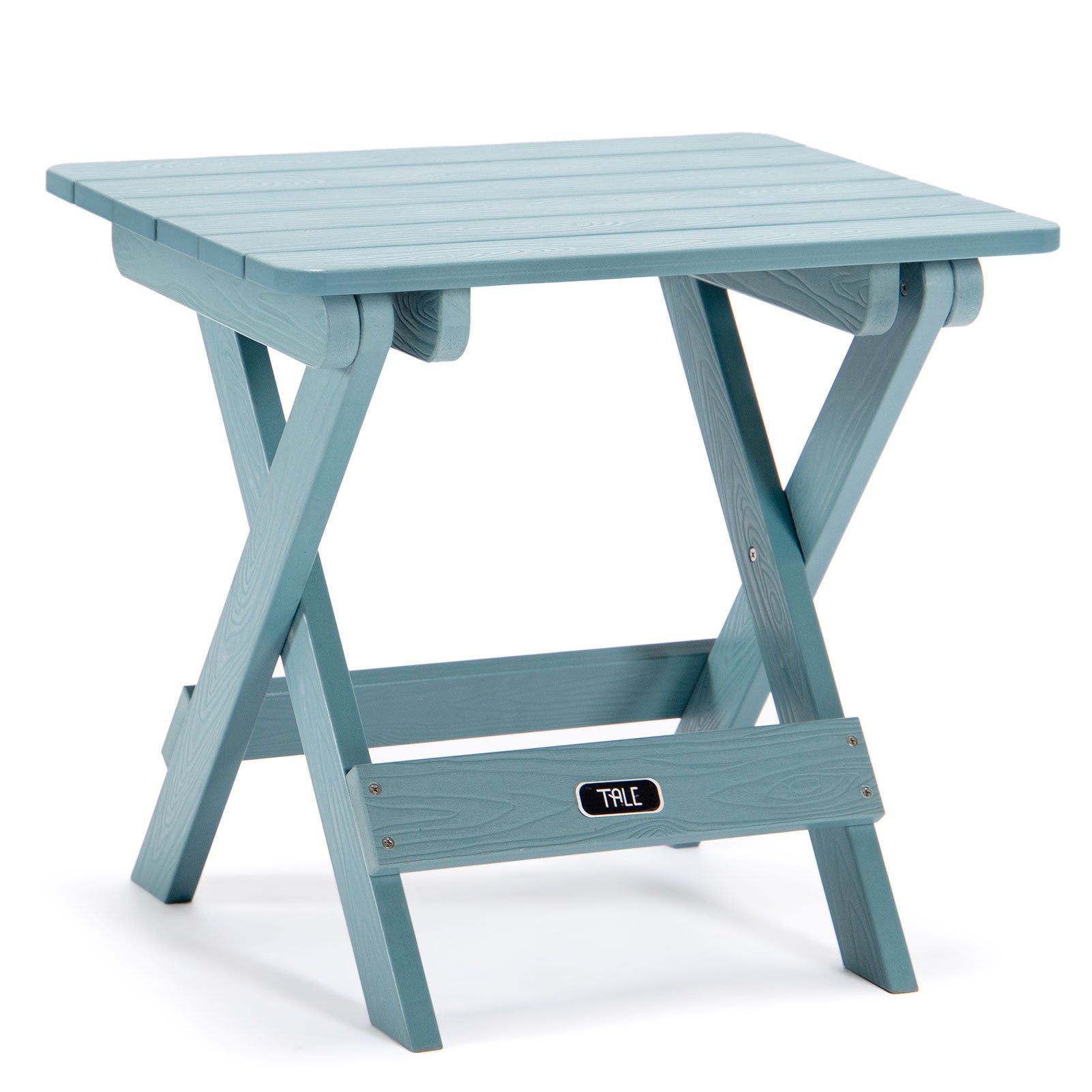 TALE Adirondack Portable Folding Side Table Square All-Weather And Fade-Resistant Plastic Wood Table Perfect For Outdoor Garden, Beach, Camping, Picnics,Ban Amazon - Nyaabs