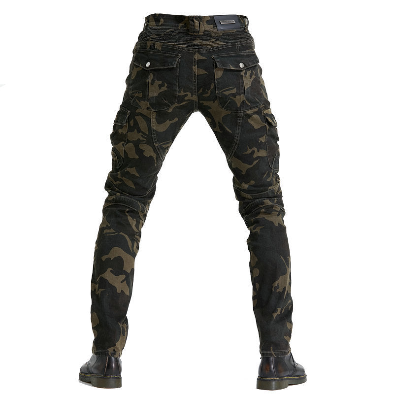 Outdoor Motorcycle Stretch Camouflage Motorcycle Jeans - Nyaabs