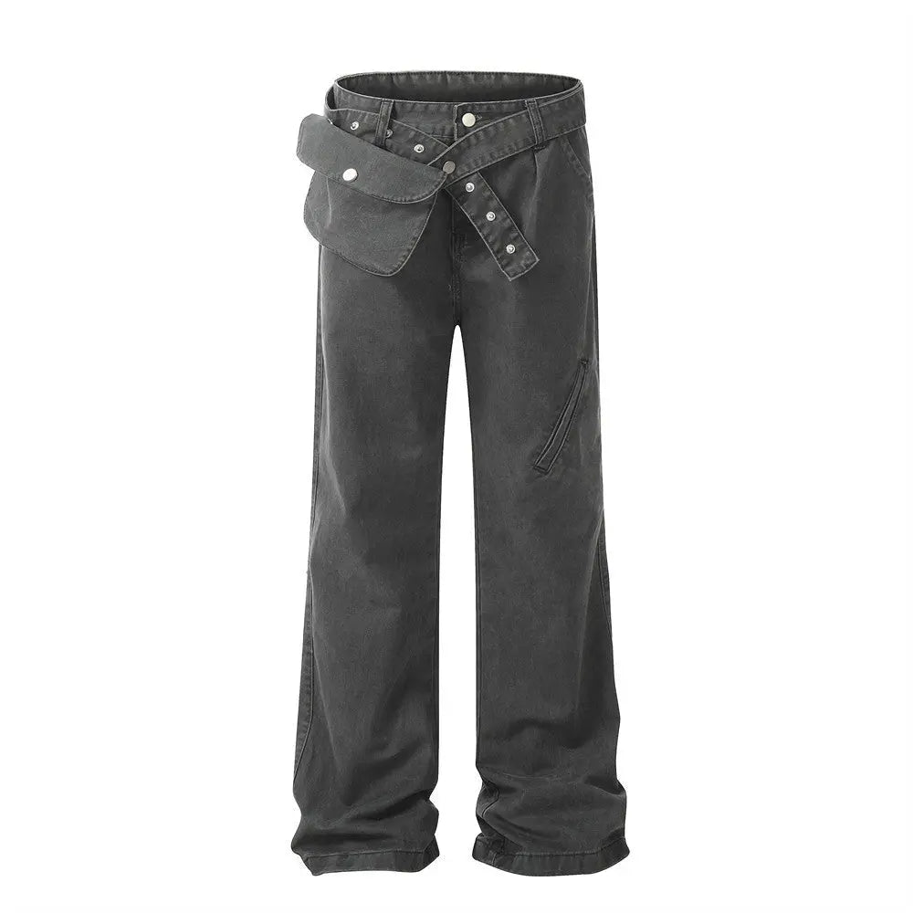 Loose Denim Trousers Men's Outdoor Tactics - Nyaabs