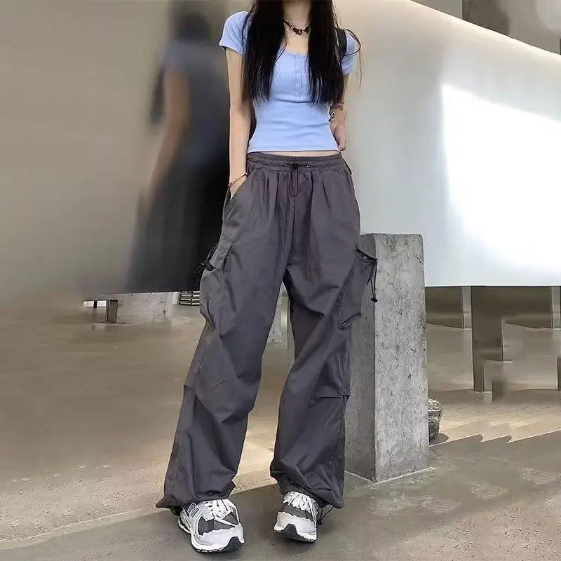 Straight Wide Leg Casual Pants - Nyaabs