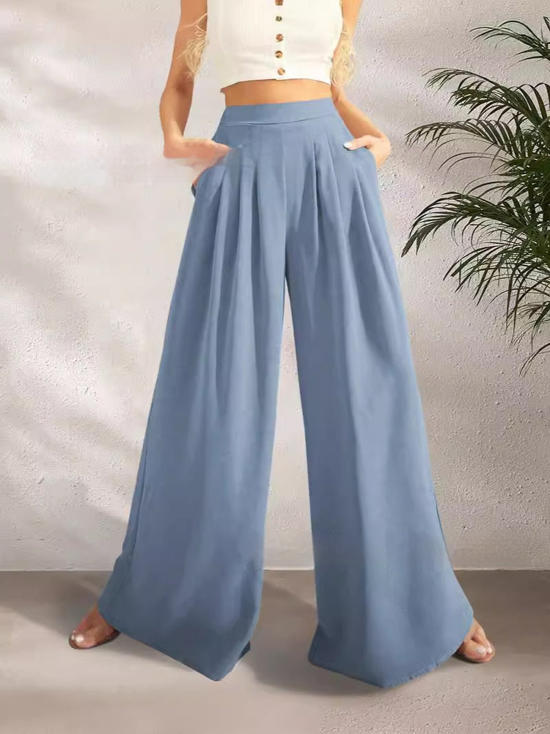 Fashion Straight Women's Wide-leg Pants Loose nyaabs.com