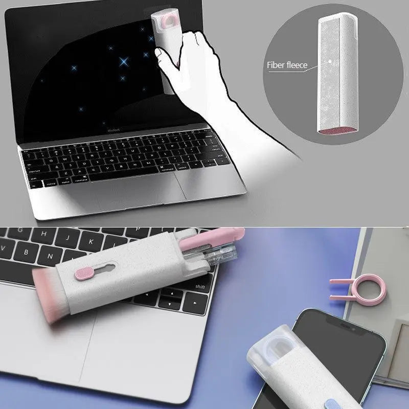 Multifunctional Bluetooth Headset Cleaning Pen Set Keyboard Cleaner Cleaning Tools Cleaner Keycap Puller Kit - Nyaabs