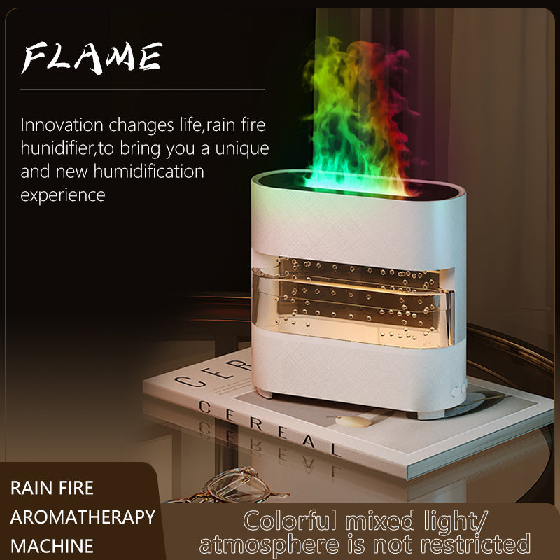 2024 New Products Rain Cloud Fire Humidifier Water Drip Novedades 2024 Rain Water Diffuser Fire Flame Humidifier Aroma Diffuser - Nyaabs