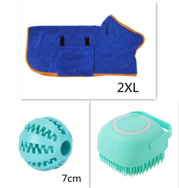 Silicone Dog Bath Massage Gloves Brush Pet Cat Bathroom Cleaning Tool Comb Brush For Dog Can Pour Shampoo Dog Grooming Supplies nyaabs.com