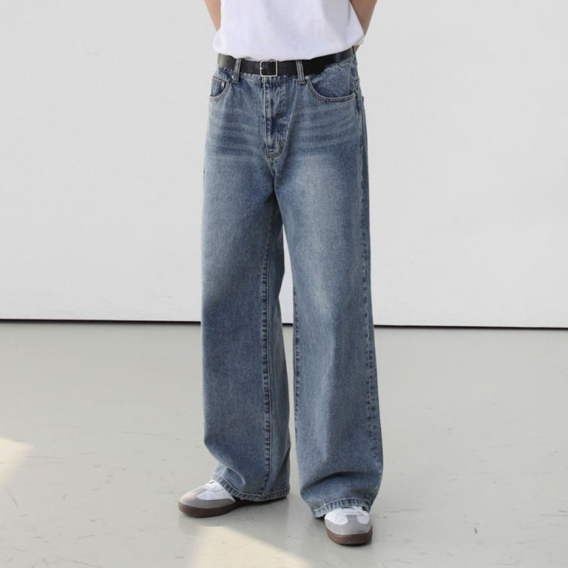 Fashion Personality Retro Washed Jeans Men - Nyaabs