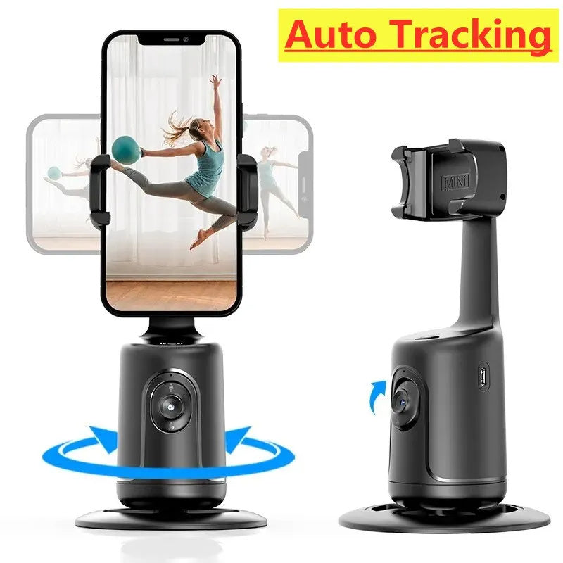 360 Auto Face Tracking Gimbal AI Smart Gimbal Face Tracking Auto Phone Holder For Smartphone Video Vlog Live Stabilizer Tripod - Nyaabs