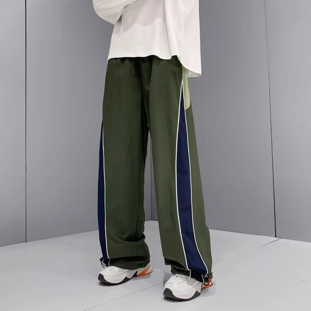 American side striped school uniform pants for men's spring and autumn - Nyaabs