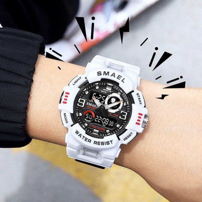 Multi-functional Waterproof Watch For Male And Female Students - Nyaabs