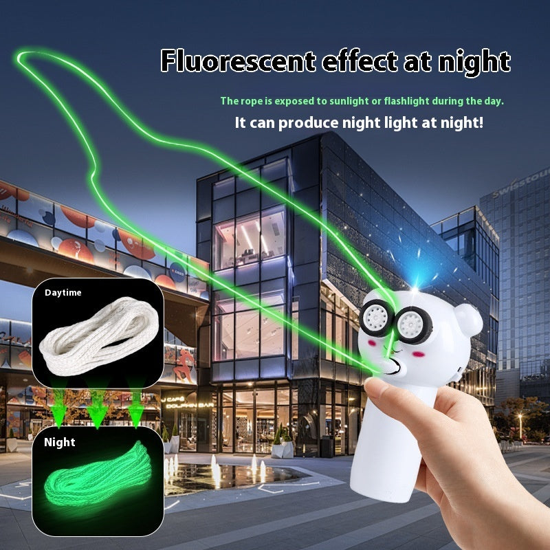 Luminous Rope Transmitter Electric Propeller Cat Teaser Toy - Nyaabs