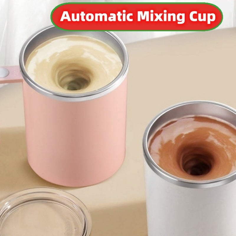 Portable Smart Magnetic Automatic Mixing Coffee Cup Rechargeable Rotating Home Office Travel Stirring Cup - Nyaabs