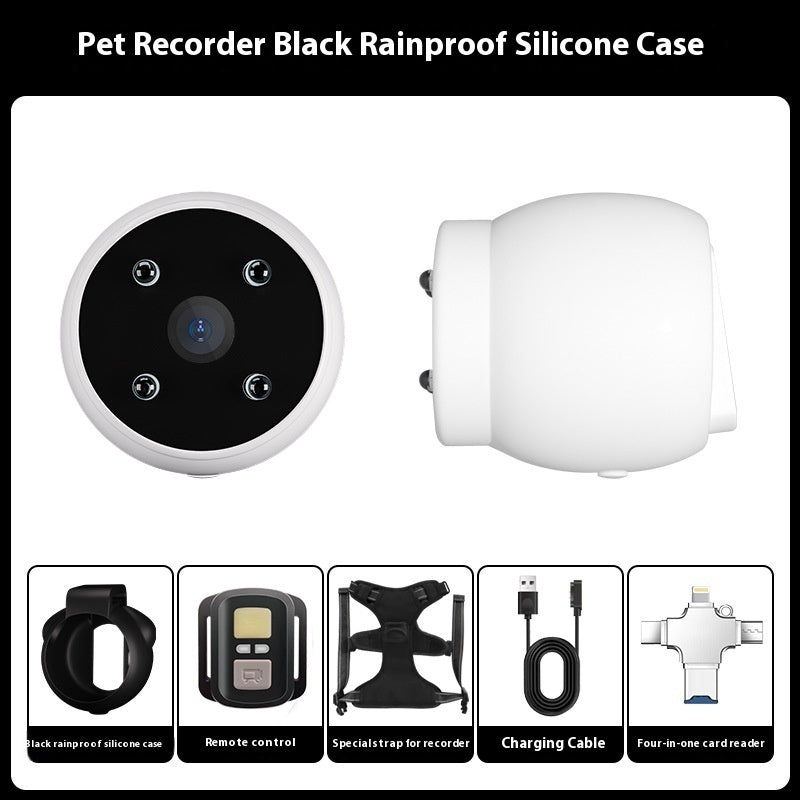 Pets Recorder Pet Tracker Collar Dogs And Cats Viewing Angle Motion Recording Camera Action Camera With Video Records Cat Collars Camera Sport Pet Products - Nyaabs