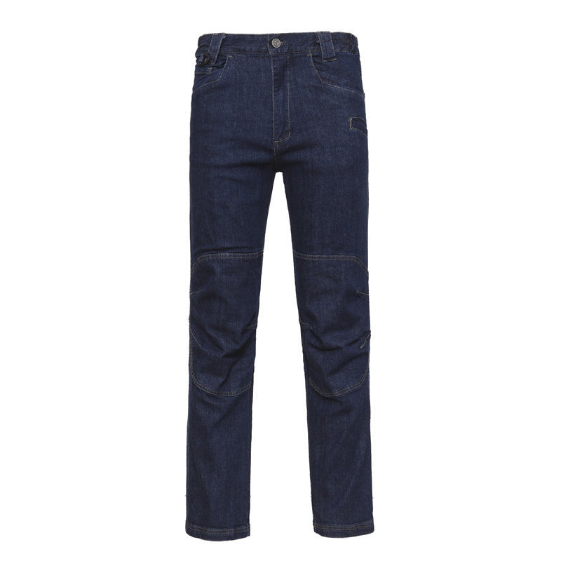 Straight Multi-pocket Stretch Slim Jeans - Nyaabs