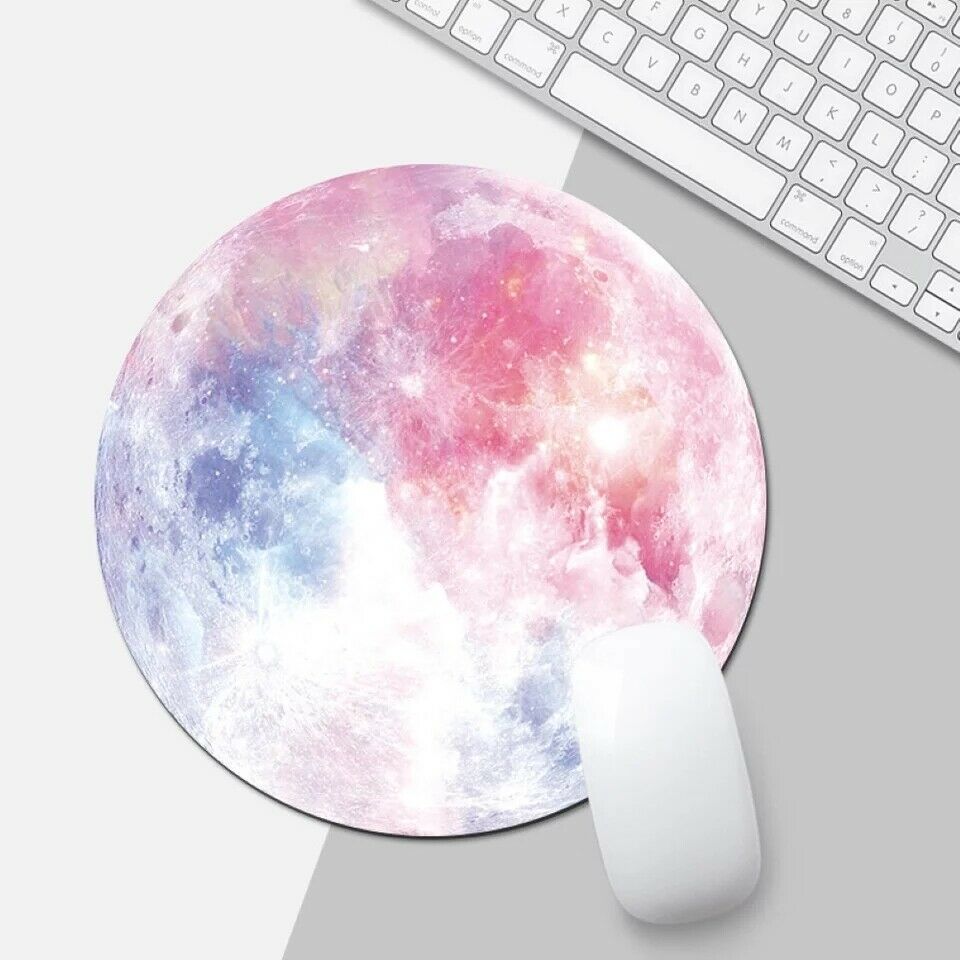 Space Round Mouse Pad PC Gaming Non Slip Mice Mat For Laptop Notebook Computer Gaming Mouse Pad nyaabs.com