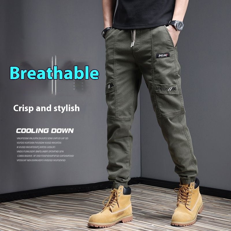 Men's Washed Stretch Casual Trousers nyaabs.com