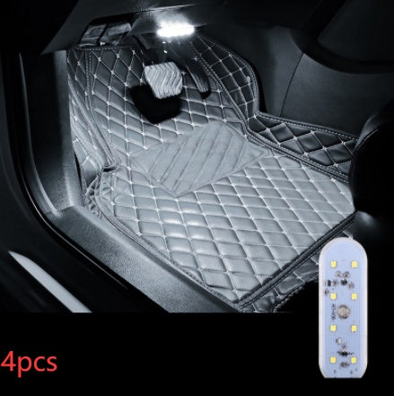 Touch-sensitive Usb Charging Atmosphere Lamp In Car - Nyaabs