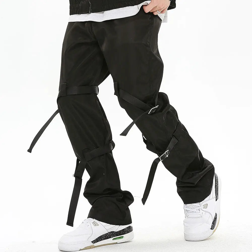 Men's Design Sense Loose Straight-leg Pants - Nyaabs