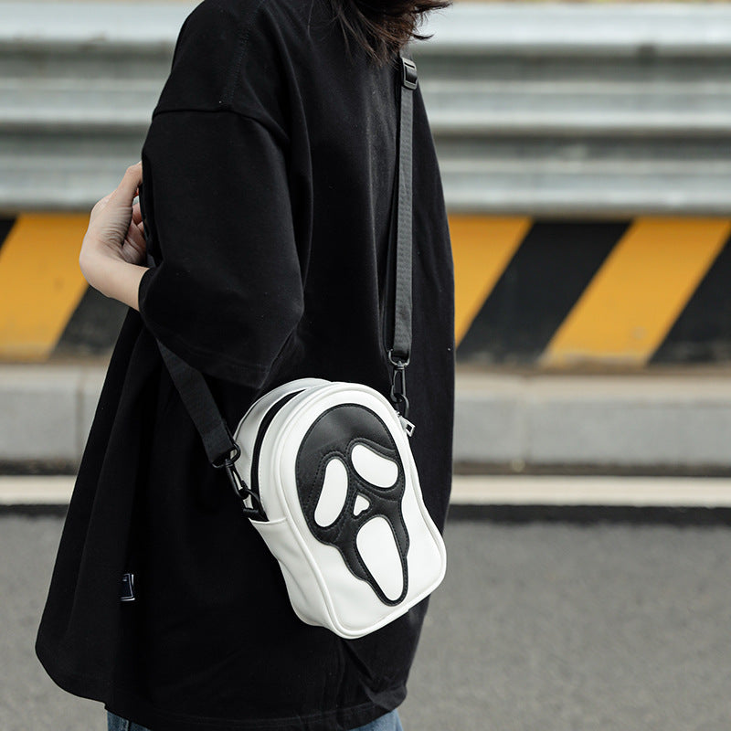 Halloween Funny Ghost Skull Crossbody Shoulder Bag - Nyaabs