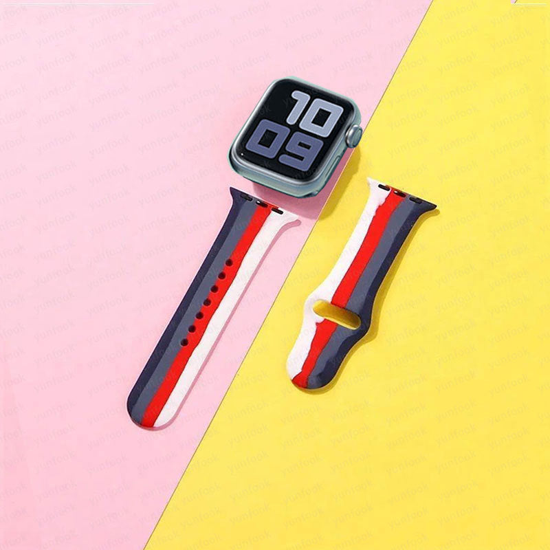 Simple And Creative Colorful Silicone Replacement Strap - Nyaabs