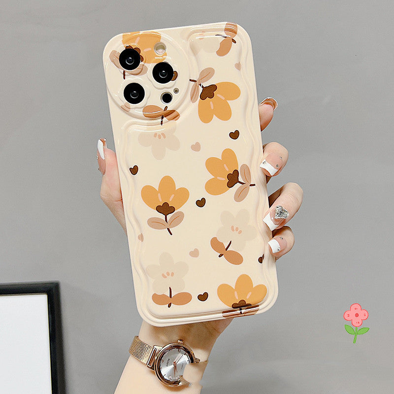 Autumn Leaves And Flowers With Bow Silk Scarf Phone Cases - Nyaabs