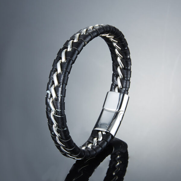 Woven leather bracelets for men - Image 5