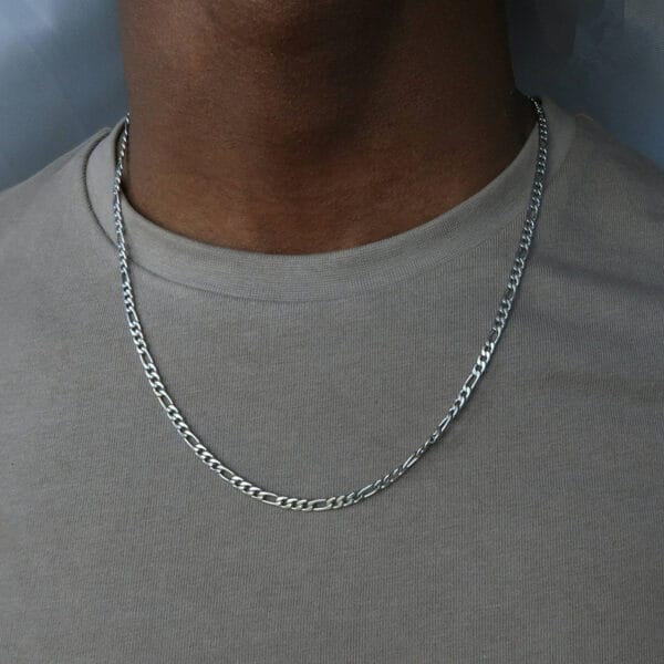 Men's Fashion Simple Gold Silver Chain Necklace - Image 5