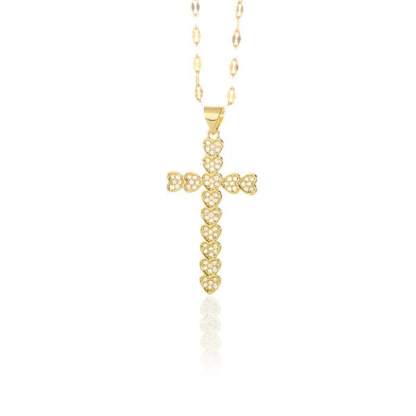 Zircon Cross Necklace For Men And Women - Image 4